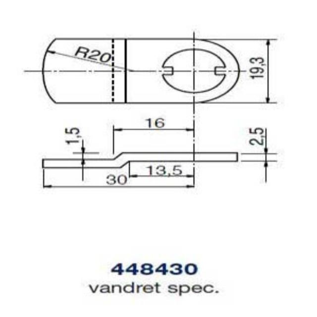 Ruko comb piece 448430 horizontal spec.