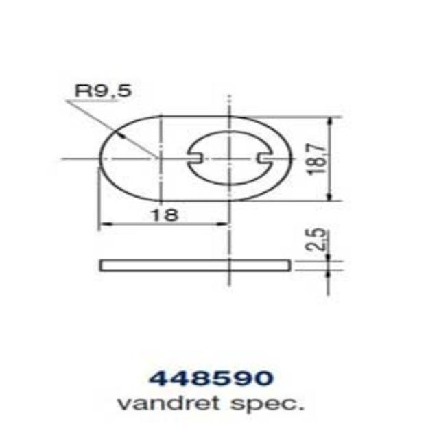 Ruko comb piece 448590 horizontal spec.