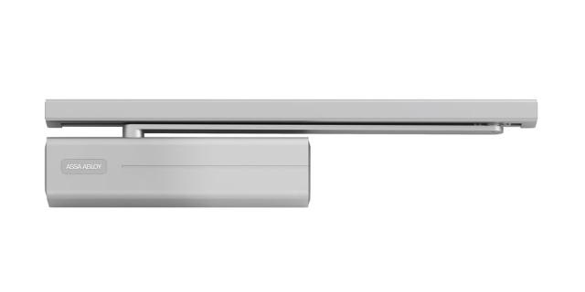 Abloy door closer DC500 EN1-4 w/slide rail G195, Silver