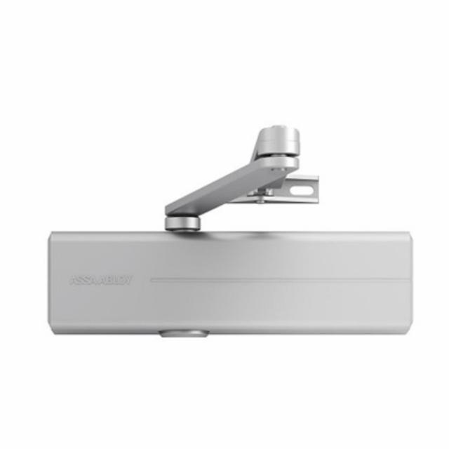 Abloy door closer DC200 EN2-4 w/ arm, silver (2018)