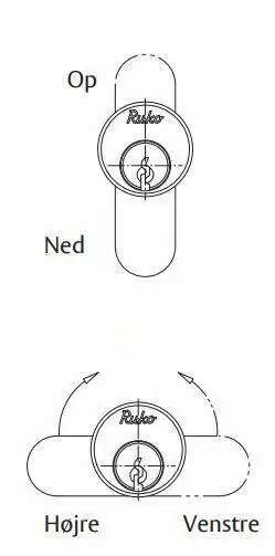Ruko RD1607 Briefkastenschloss Chrom Links
