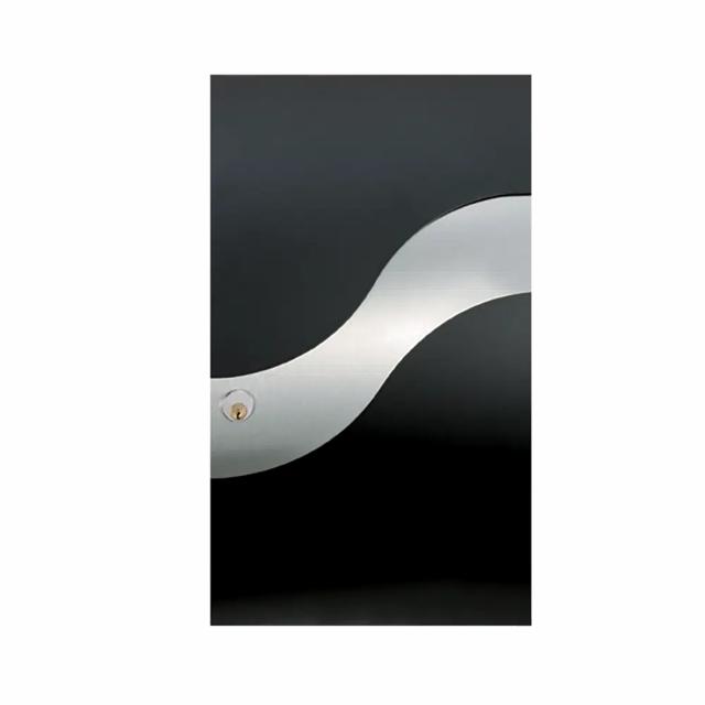 Mefa brevlåda 630 Wave rostfri/svart