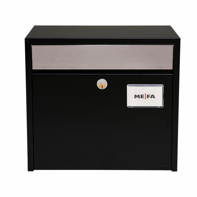Mefa brevlåda 900 Etude svart m/rsf. flaxa