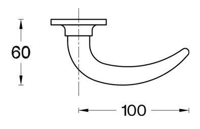Mefa Türgriff Coupe 4301 weiß