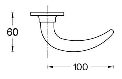 Mefa Türgriff Coupe 4301 schwarz