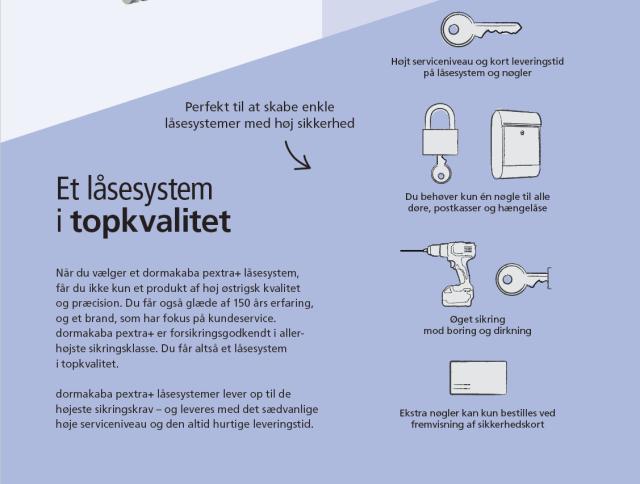 pextra+ Privat dobbelt cylinder alle størrelser