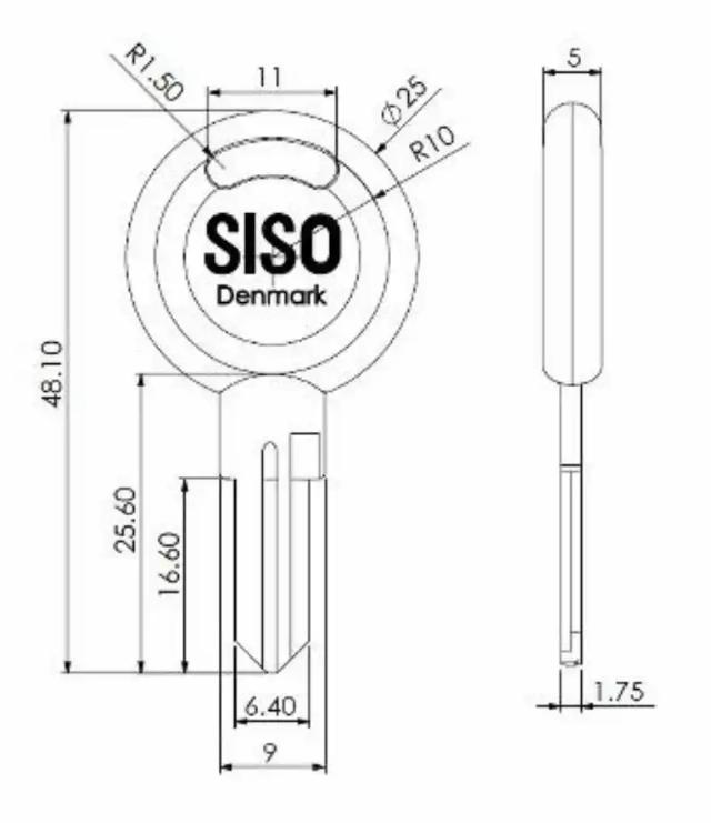 Cut key SISO (cut on code)