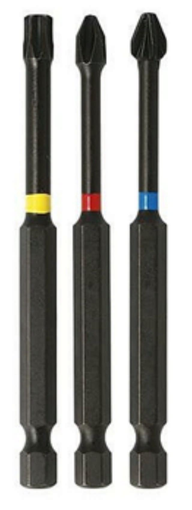 Heller Torsion Impact Bits PH1, 90 mm Packung. von 3 Stück.