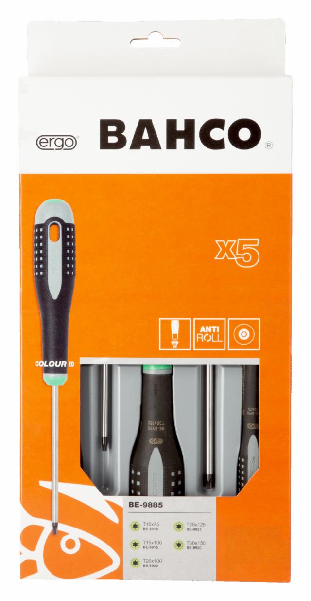 Bahco ERGO screwdriver set, Torx, 5 parts