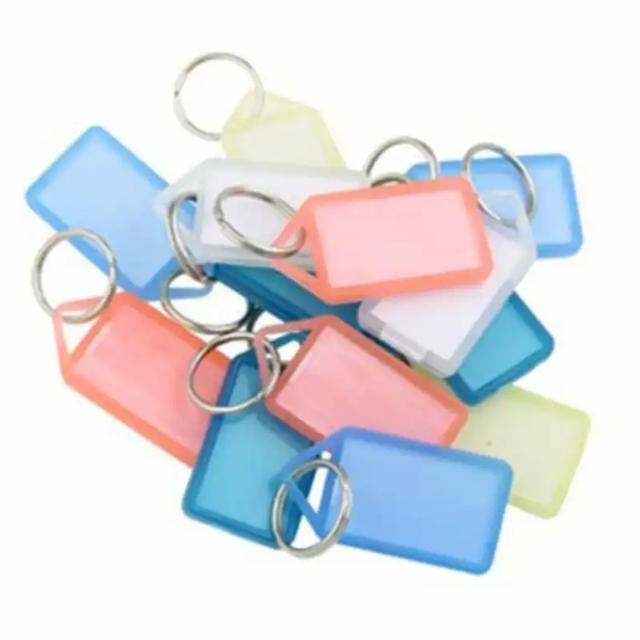 Key ring hard plastic 8036 TRANSPARENT 1 pc