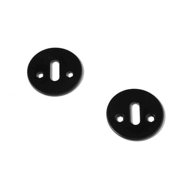 d line Schlüsselschild massiv CC27, Set, Schwarz RAL 9005