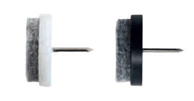 EXP-Filzschuhe mit Naht, 24 mm, schwarz, Packung. 20 Stk