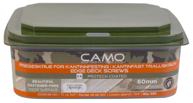 CAMO terrassskruvar 4,0x60mm C4, pk. på 350 st