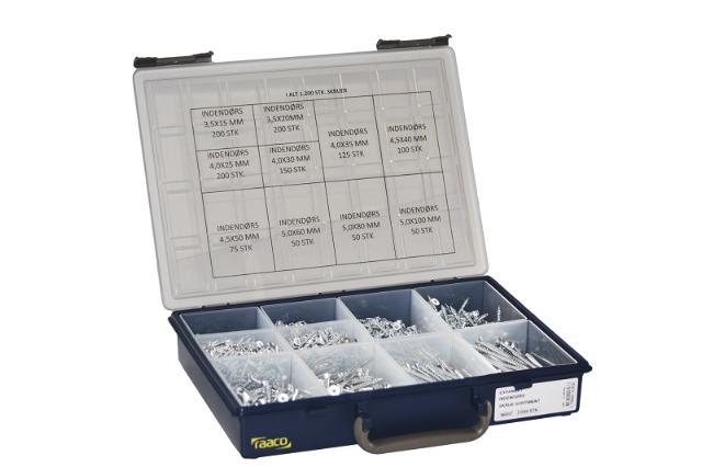 EXP screw assortment, inside, 10 pcs. PK 1200