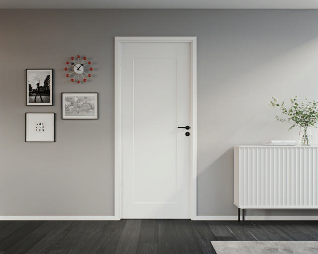 Türgriff Lexington inklusive Schlüsselplatten. Schwarz.