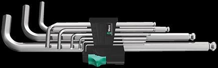 Wera 950 PKL/9 SM inbussleutelset met kogel