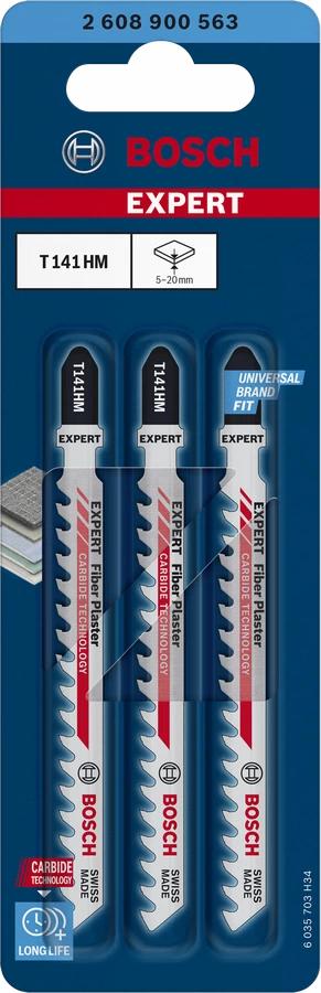 Bosch jigsaw blade 95 mm t/fibre boards. pk a 3. T141HM