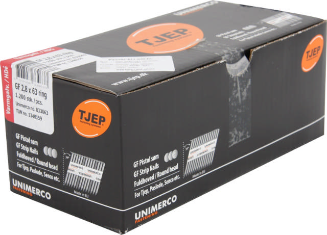 TJEP Søm Ring Varmgalv. GF 28/63 Handy Box PK m. 1200 stk.