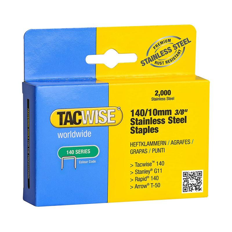 Staples 140/10 mm 2000 pcs. stainless steel