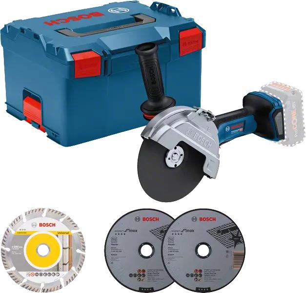 Bosch Winkelschleifer GWS 18V-180 P, Solo L-BOXX