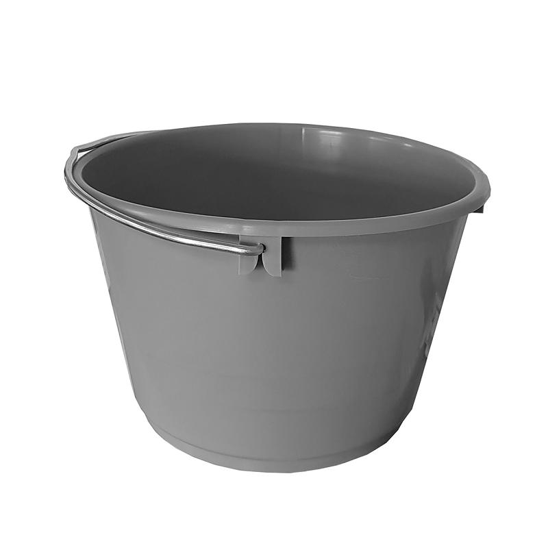 SPREHN brick pail gray plastic, 14 litres