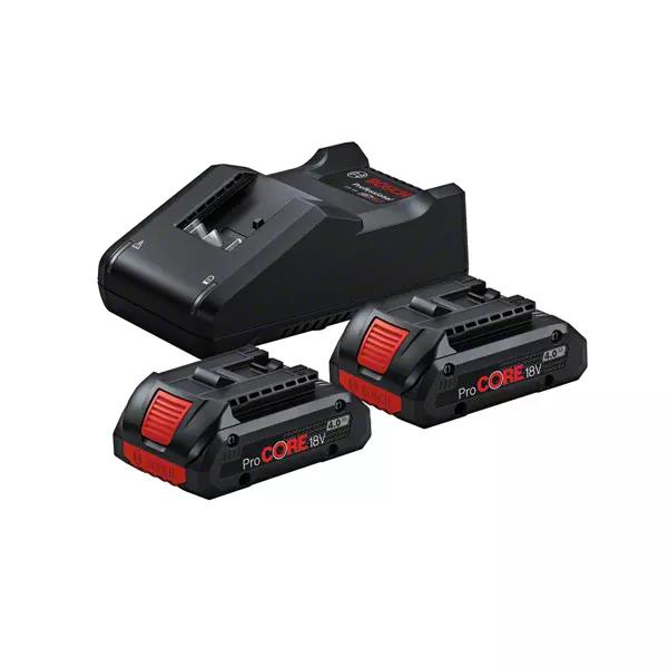 Bosch batteriset ProCORE 18V 2x4,0Ah m/laddare