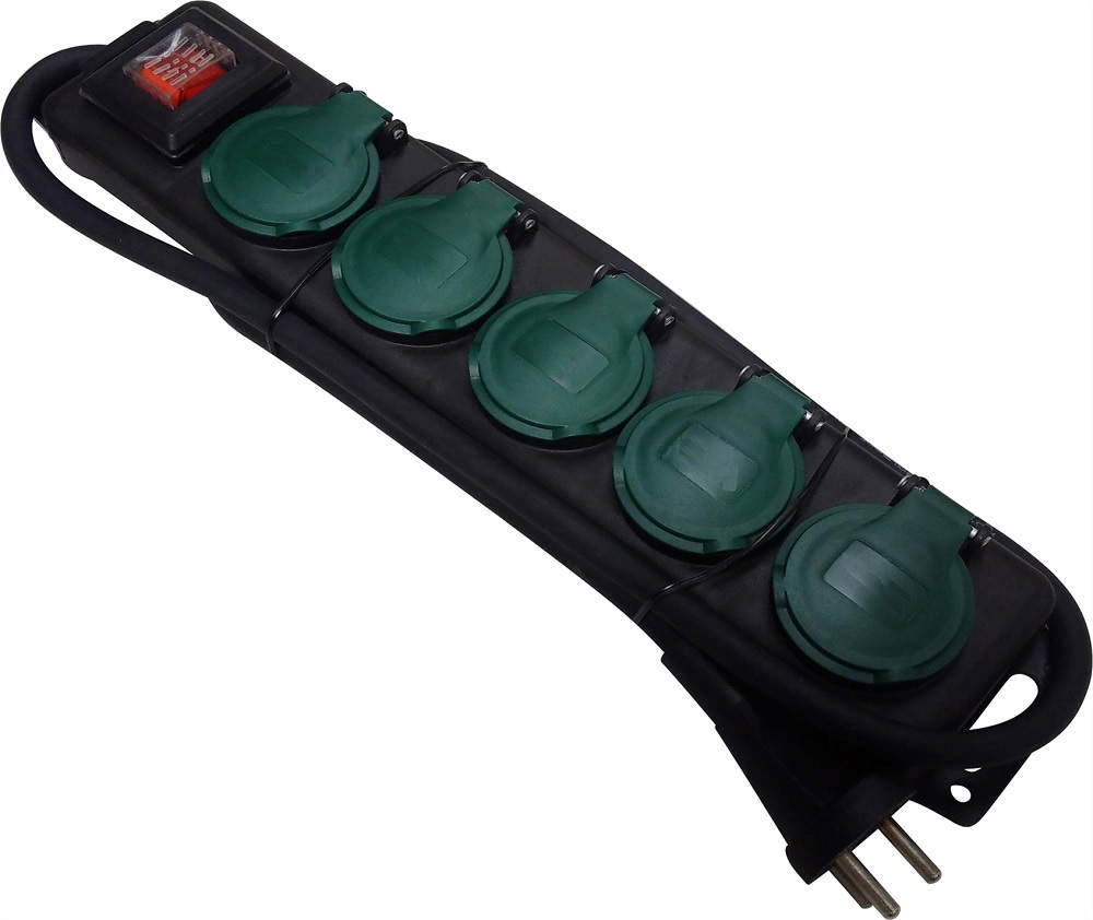 GRIPO extension cord with 5 sockets 3x1.5mm2 with earth