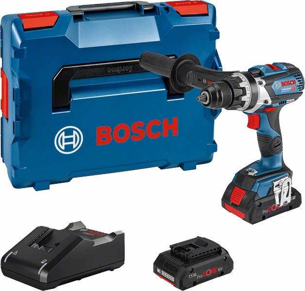Bosch borr-/skruvmejsel GSR 18V-110C, 2x4,0Ah PC L-boxx