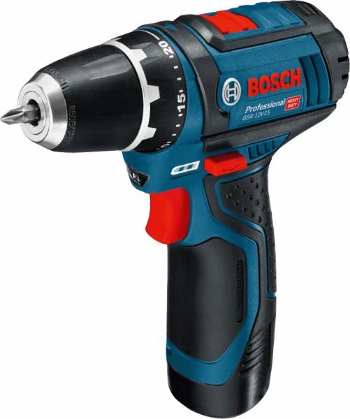 Bosch drill/screwdriver GSR 12V-15, 2x2.0Ah 25XTB bag
