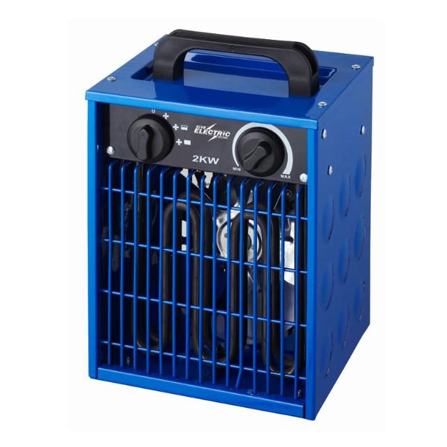 Blue Electric Fan heater 2 KW 230V