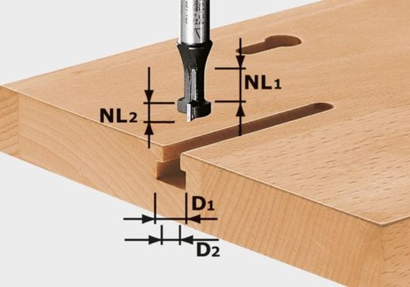 Festool T-notfræser HW S8 D10,5/NL13