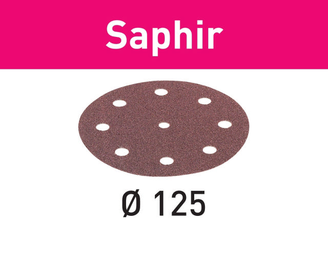 Festool Slibepapir STF D125/8 P80 Saphir, 25 stk