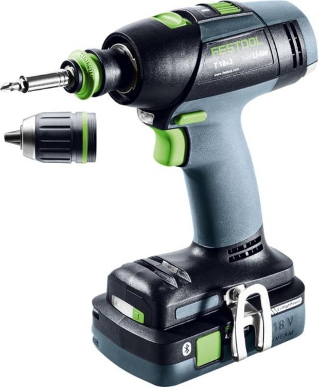 Festool akku bore-/skruemaskine T18+3 HPC 4,0 I-plus