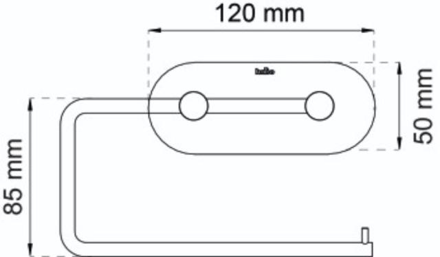 TOILETPAPIRHOLDER PLAIN SORT 