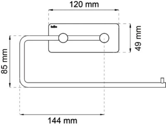 TOILET PAPER HOLDER ANGLE STAINLESS