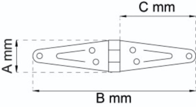 A-HINGE 714-125 GALV