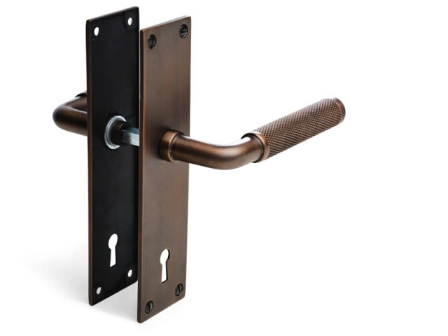 Türgriff Lexington inkl. langer Platte Bronze