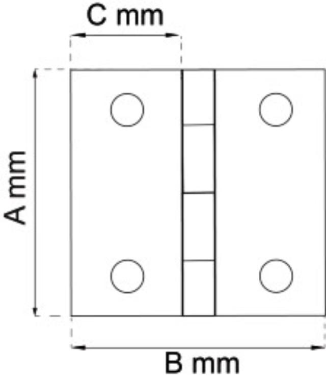 KANTGÅNGJÄRN 50X39MM 2ST ELEKTRISK GOLV.