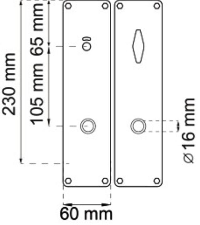 LANGES SCHILDER-SET T/TOILET T/ ASSA ODER