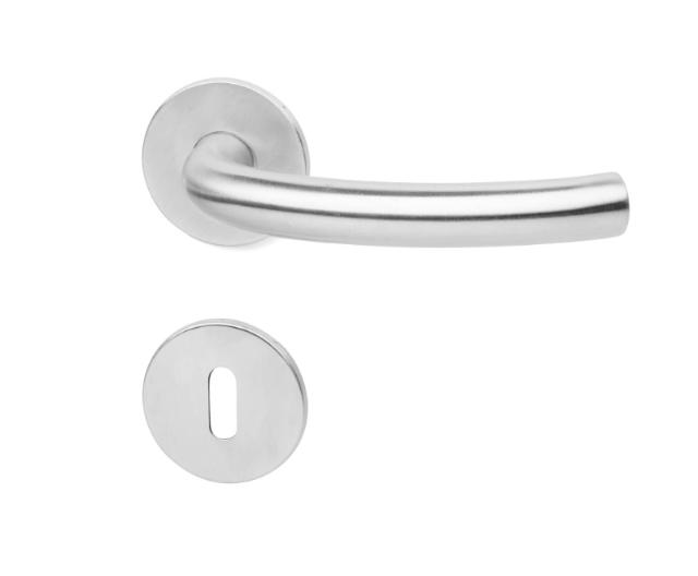 DOOR HANDLE COUPE SHAPE 19MM STAINLESS 