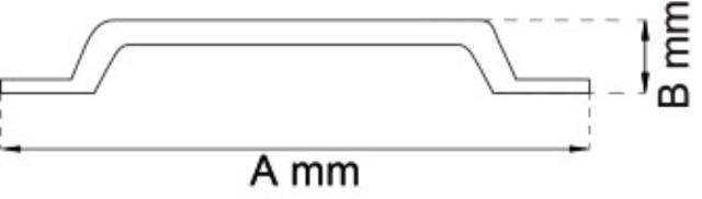 DÖRRHANDTAG 110MM ALUMINIUM