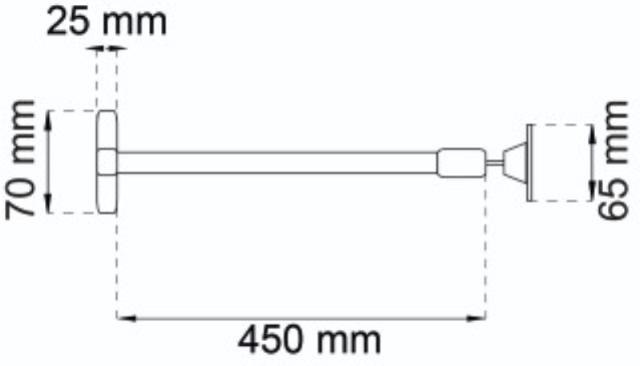 DOOR BRAKE 1630 WHITE