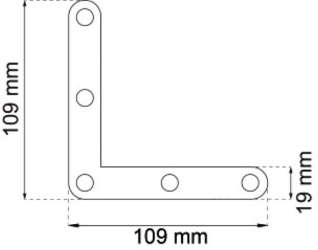 FLAT CORNER NAIL 109X19MM 4PCS.ELECTRIC FLOOR