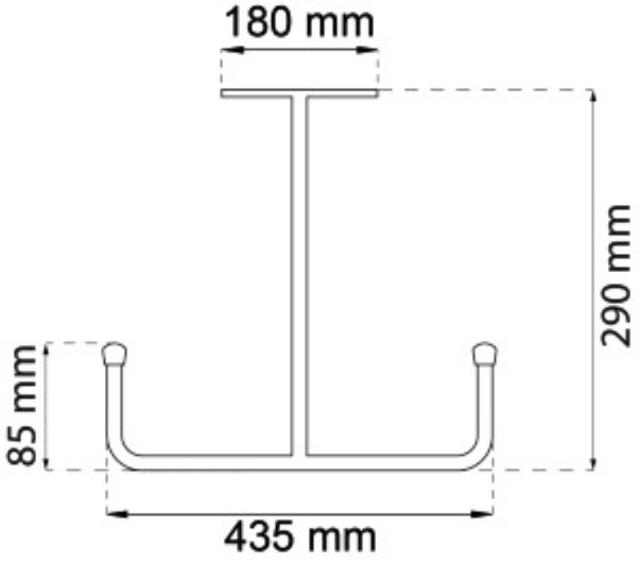 DOUBLE CEILING HOOK 450MM ELECTRIC FLOOR