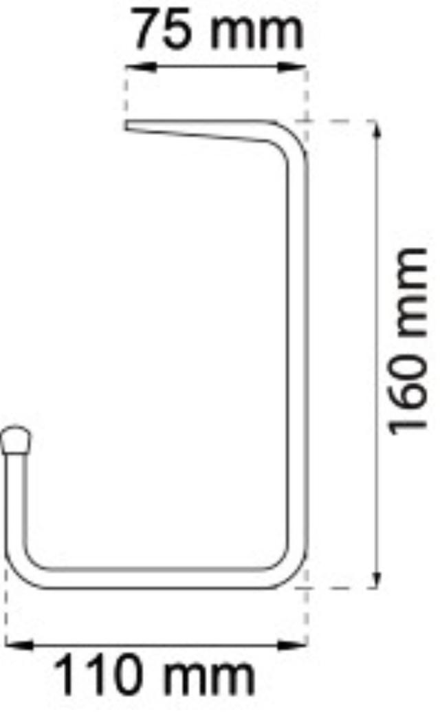 CEILING & SHELF HOOK 115MM ELECTRIC FLOOR