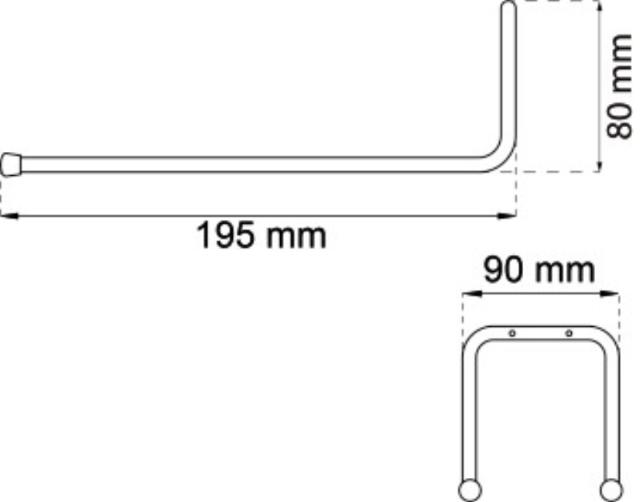 AUFHÄNGEHAKEN 198MM ELEKTROBODEN