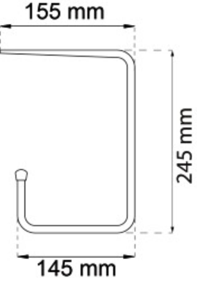 PLAFOND- EN PLANKHAAK 148MM ELEKTRISCHE VLOER