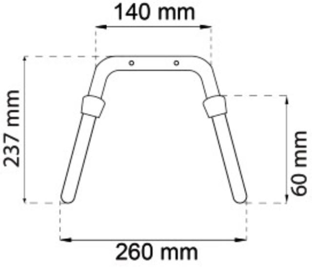 SLANGEHOLDER 237MM ELGALV