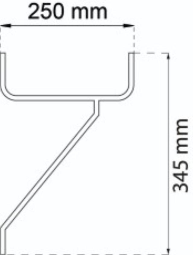 LEITERAUFHÄNGUNG 250MM ELEKTROBODEN