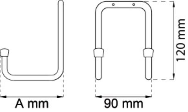 SUSPENSION HOOK 325MM ELECTRIC FLOOR